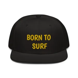 Snapback Hat "2051-0031 Born To Play Surf (Yellow Logo)"