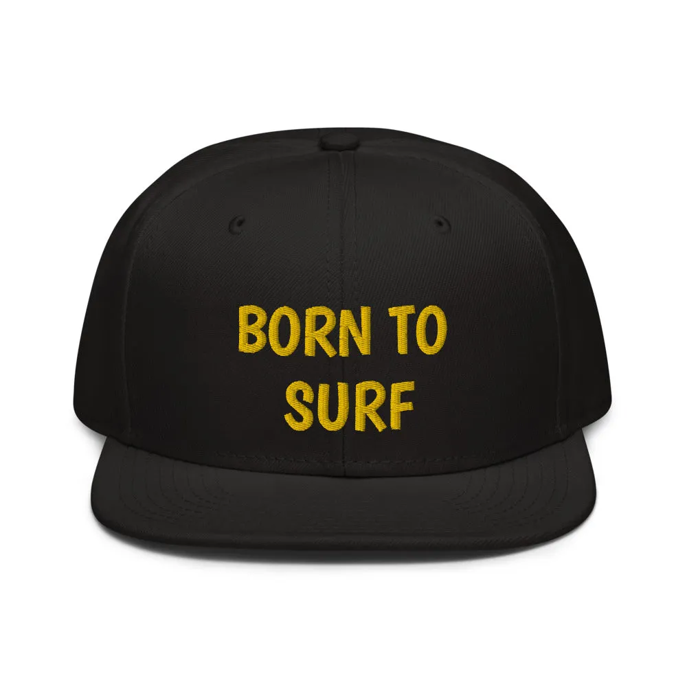 Snapback Hat "2051-0031 Born To Play Surf (Yellow Logo)"