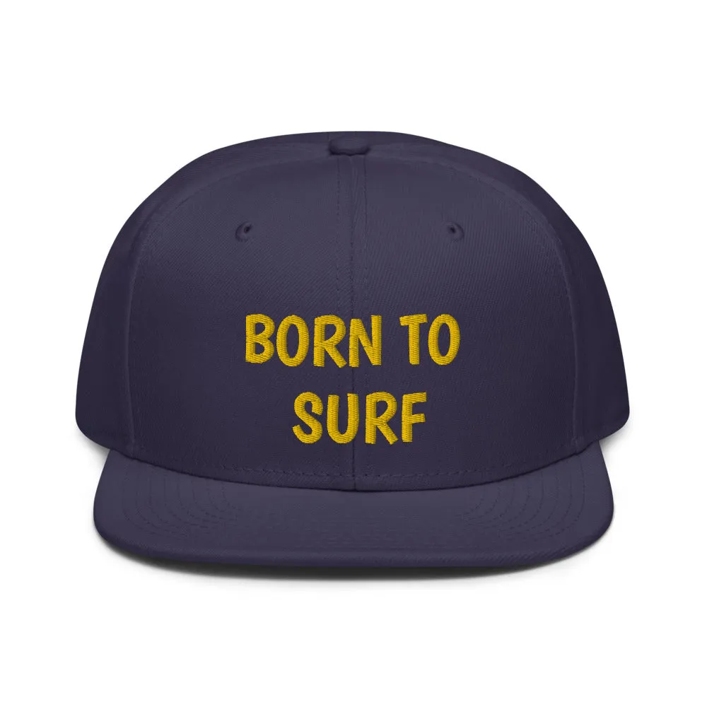Snapback Hat "2051-0031 Born To Play Surf (Yellow Logo)"