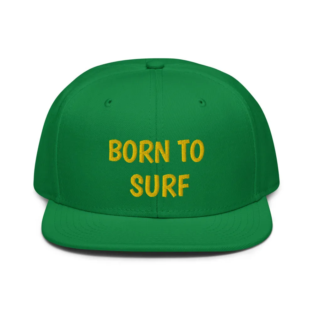 Snapback Hat "2051-0031 Born To Play Surf (Yellow Logo)"