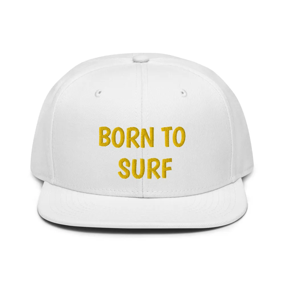 Snapback Hat "2051-0031 Born To Play Surf (Yellow Logo)"