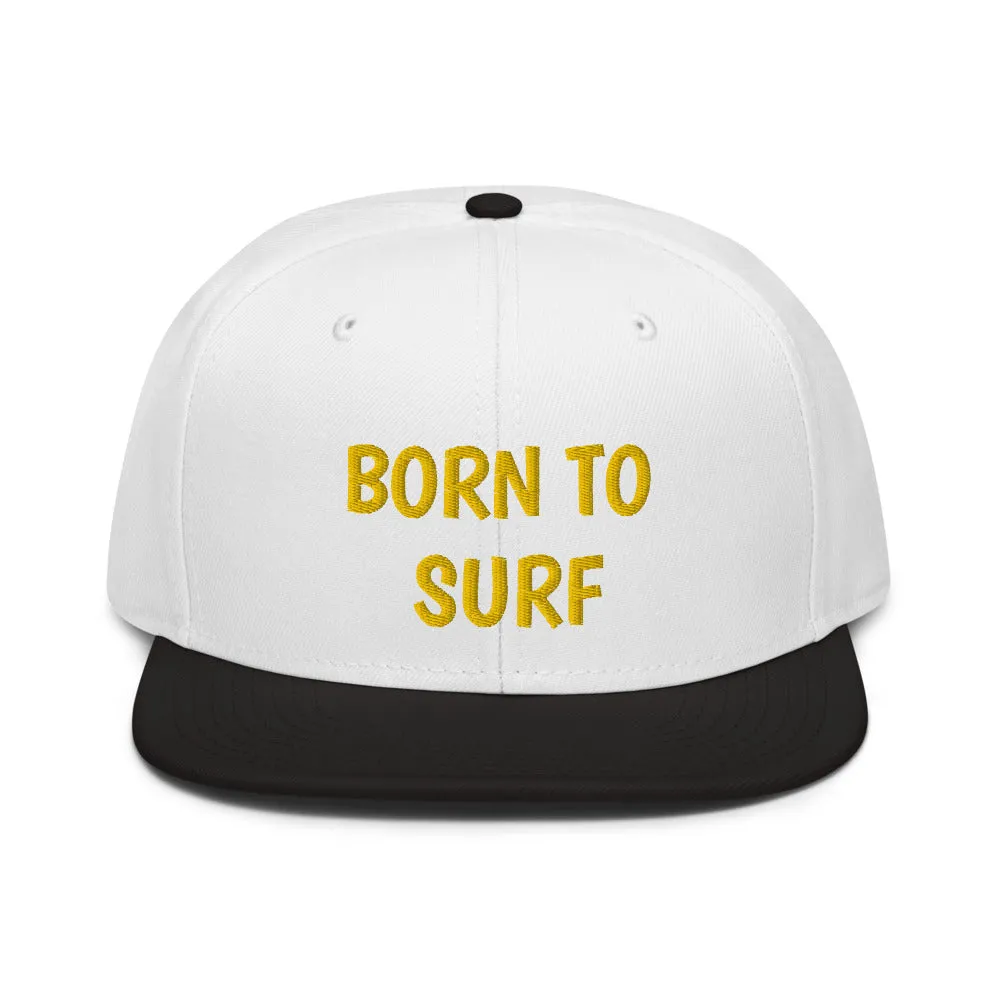 Snapback Hat "2051-0031 Born To Play Surf (Yellow Logo)"