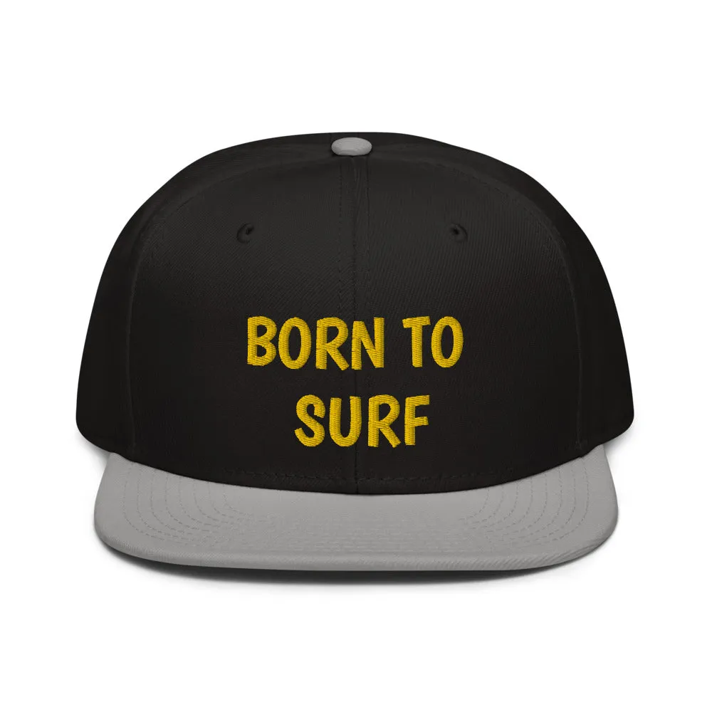 Snapback Hat "2051-0031 Born To Play Surf (Yellow Logo)"