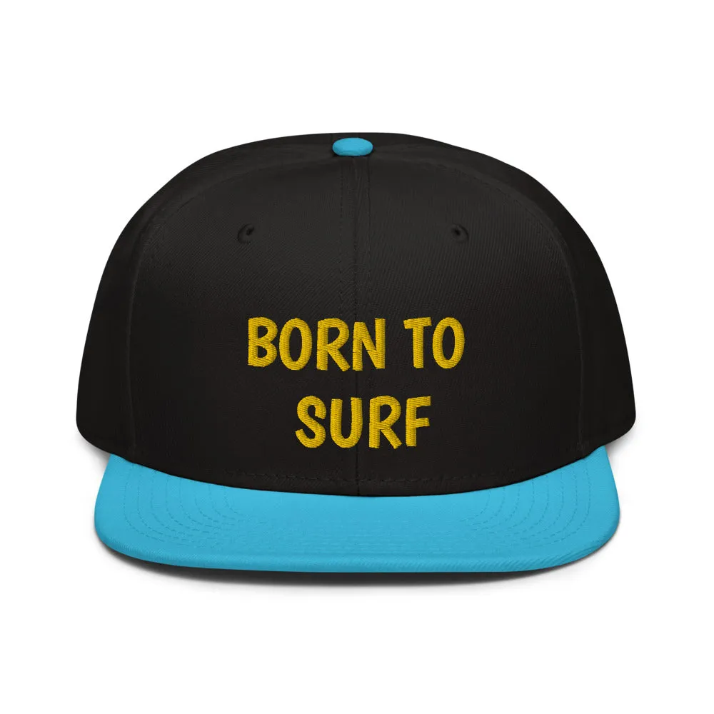 Snapback Hat "2051-0031 Born To Play Surf (Yellow Logo)"