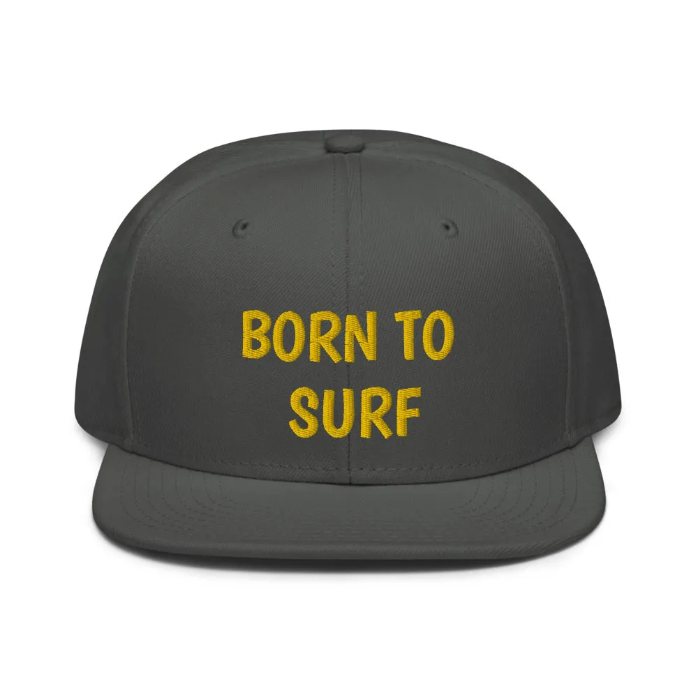 Snapback Hat "2051-0031 Born To Play Surf (Yellow Logo)"