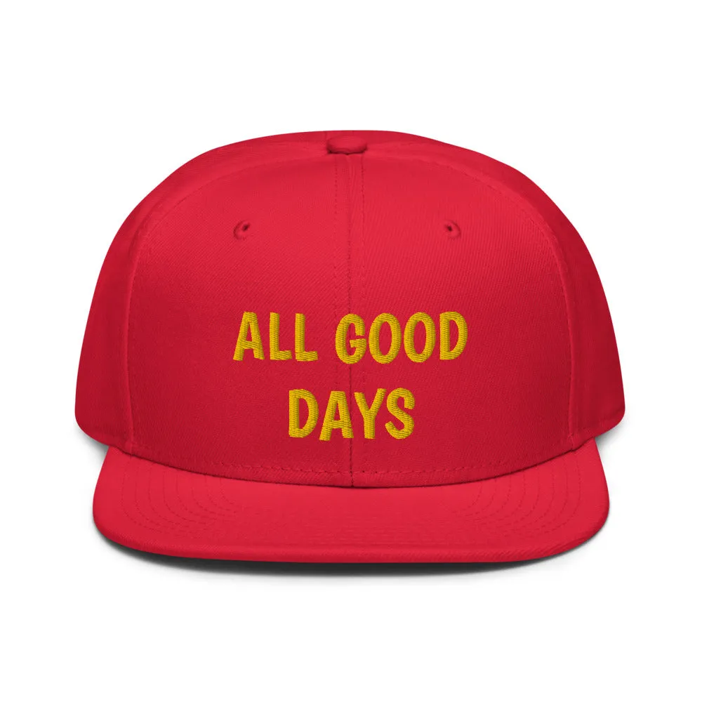 Snapback Hat "2052-0031 All Good Days (Yellow Logo)"