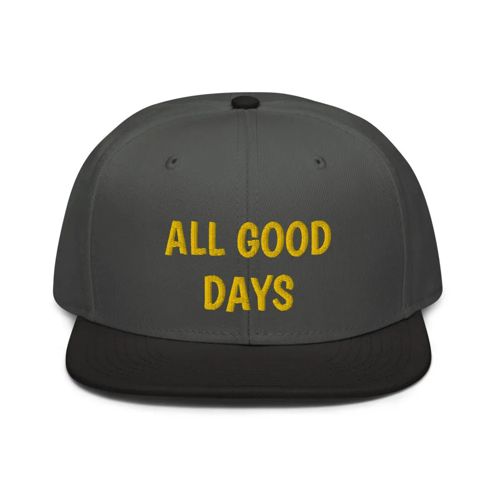 Snapback Hat "2052-0031 All Good Days (Yellow Logo)"