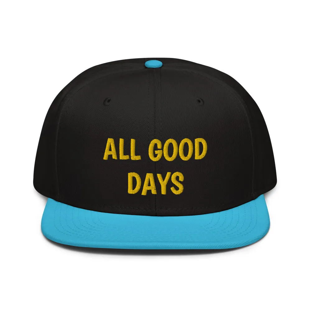 Snapback Hat "2052-0031 All Good Days (Yellow Logo)"