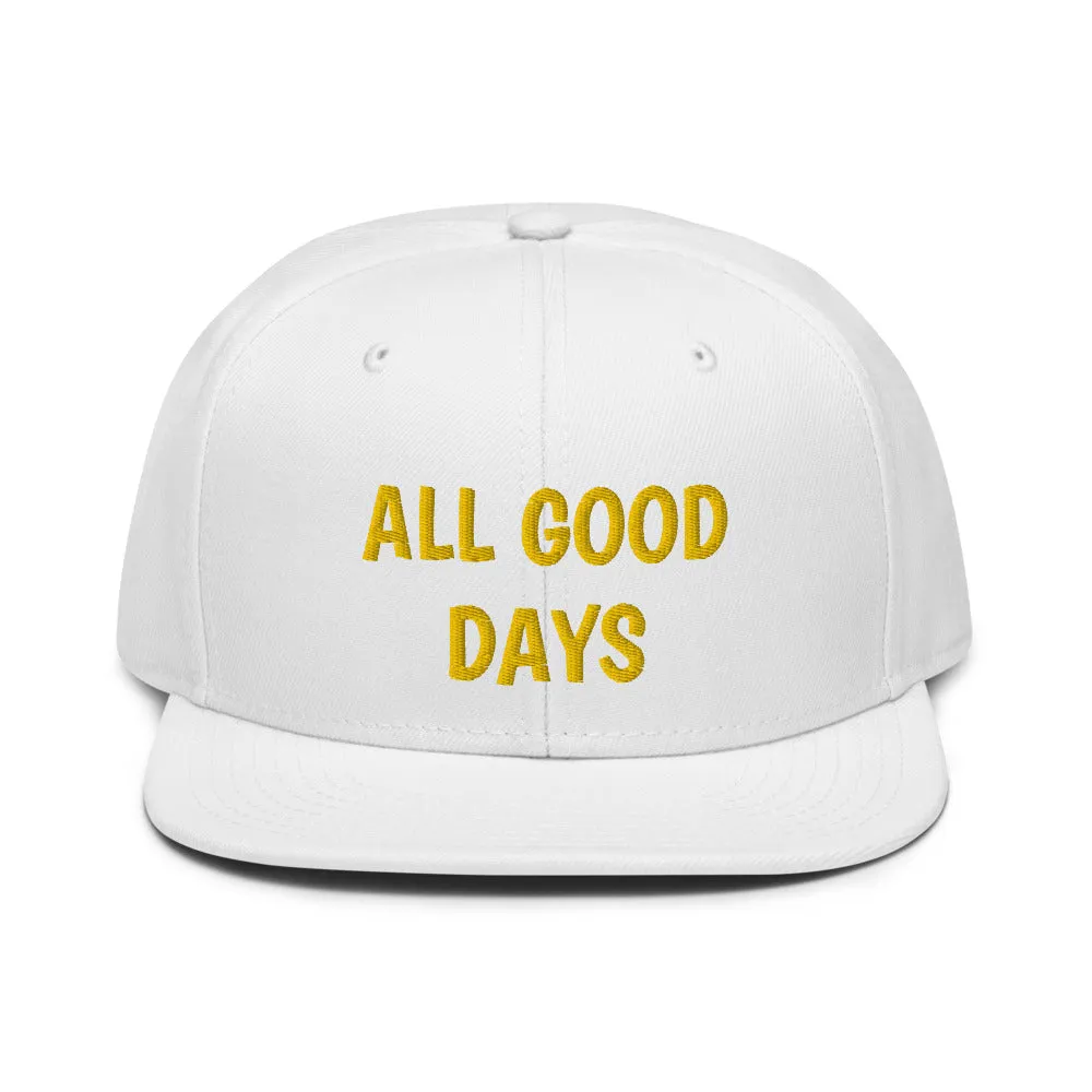 Snapback Hat "2052-0031 All Good Days (Yellow Logo)"