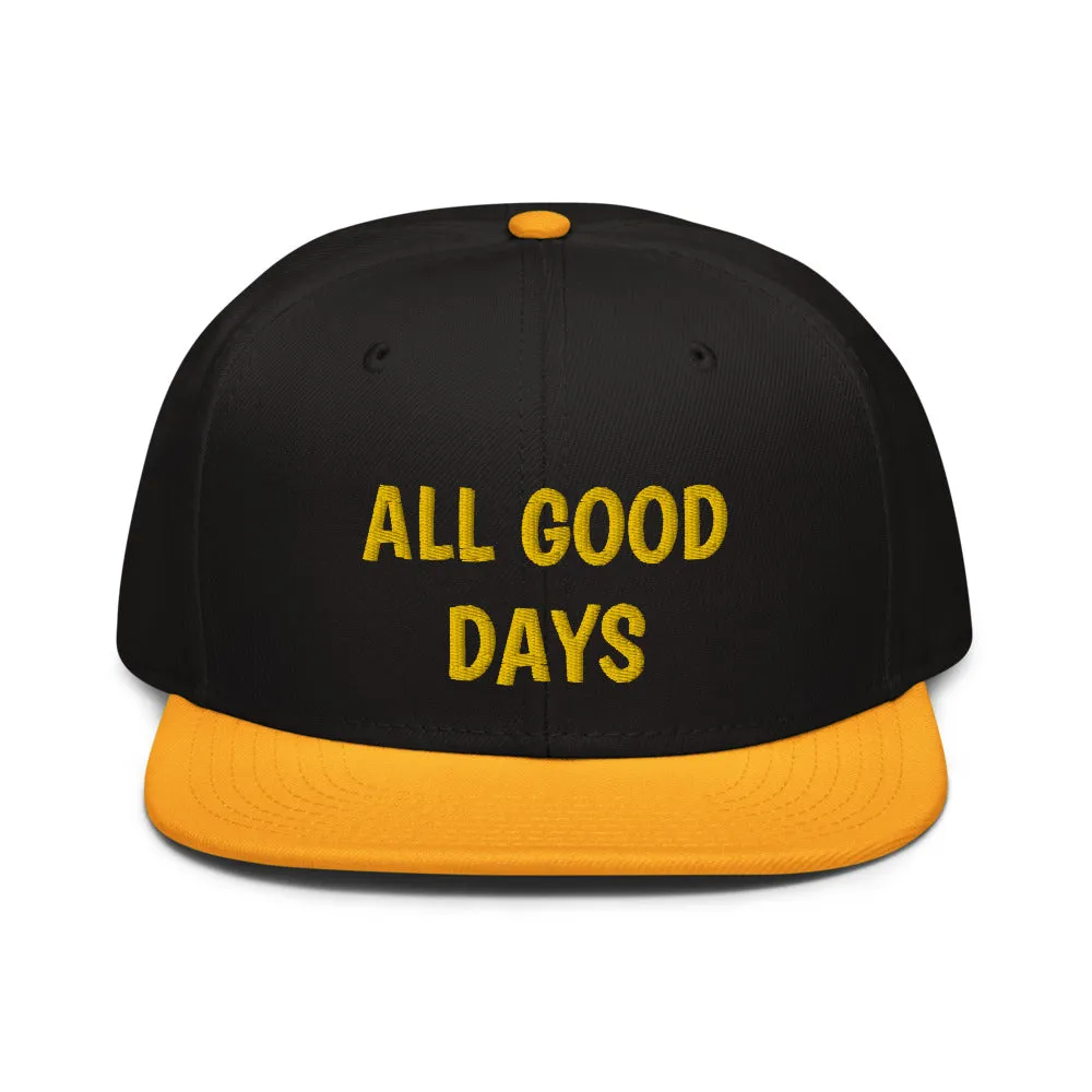 Snapback Hat "2052-0031 All Good Days (Yellow Logo)"