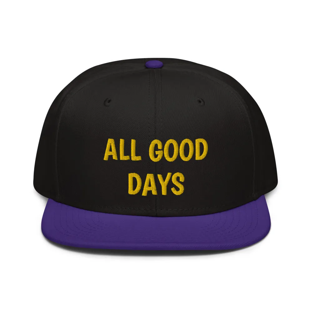 Snapback Hat "2052-0031 All Good Days (Yellow Logo)"