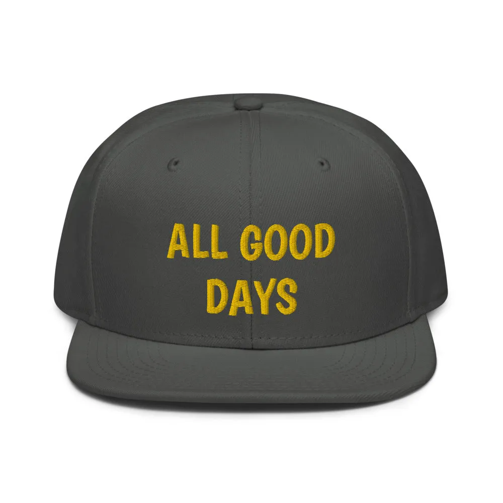 Snapback Hat "2052-0031 All Good Days (Yellow Logo)"
