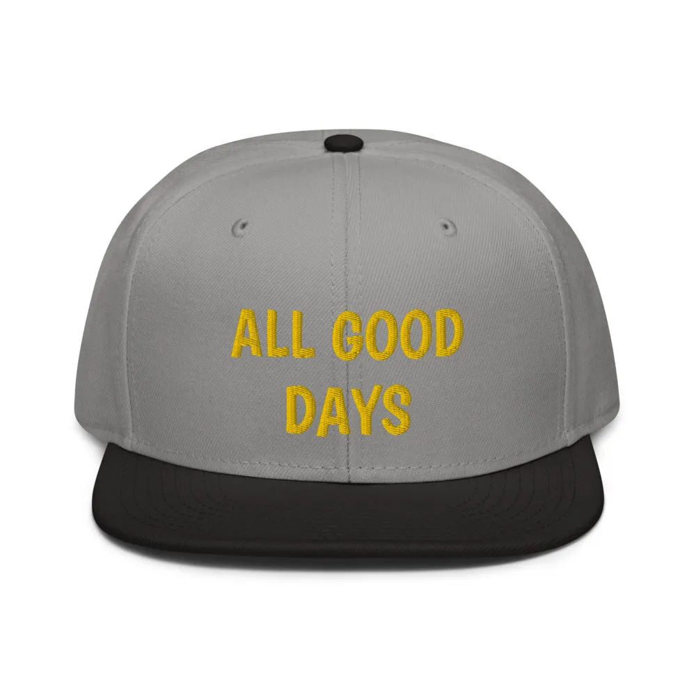 Snapback Hat "2052-0031 All Good Days (Yellow Logo)"