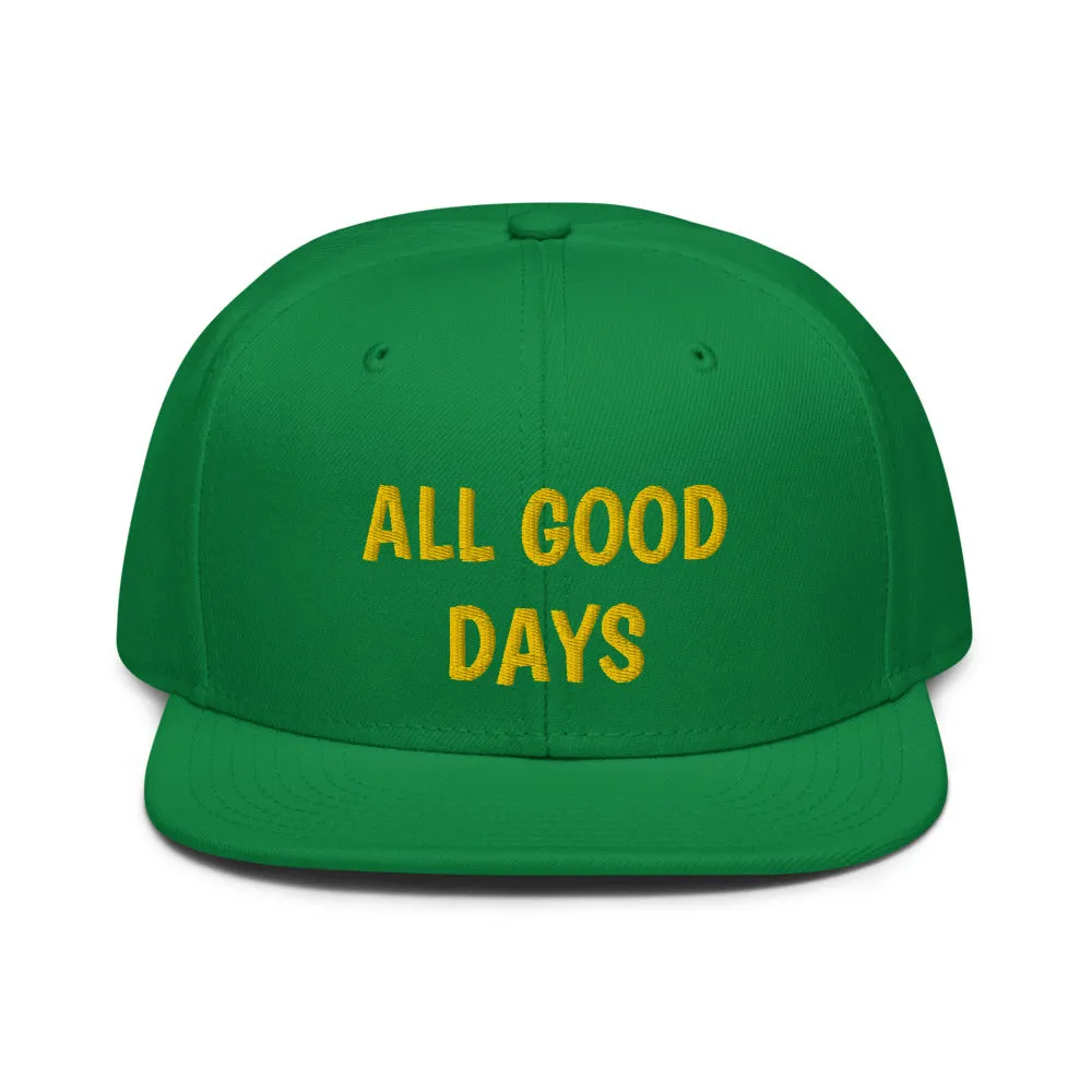 Snapback Hat "2052-0031 All Good Days (Yellow Logo)"