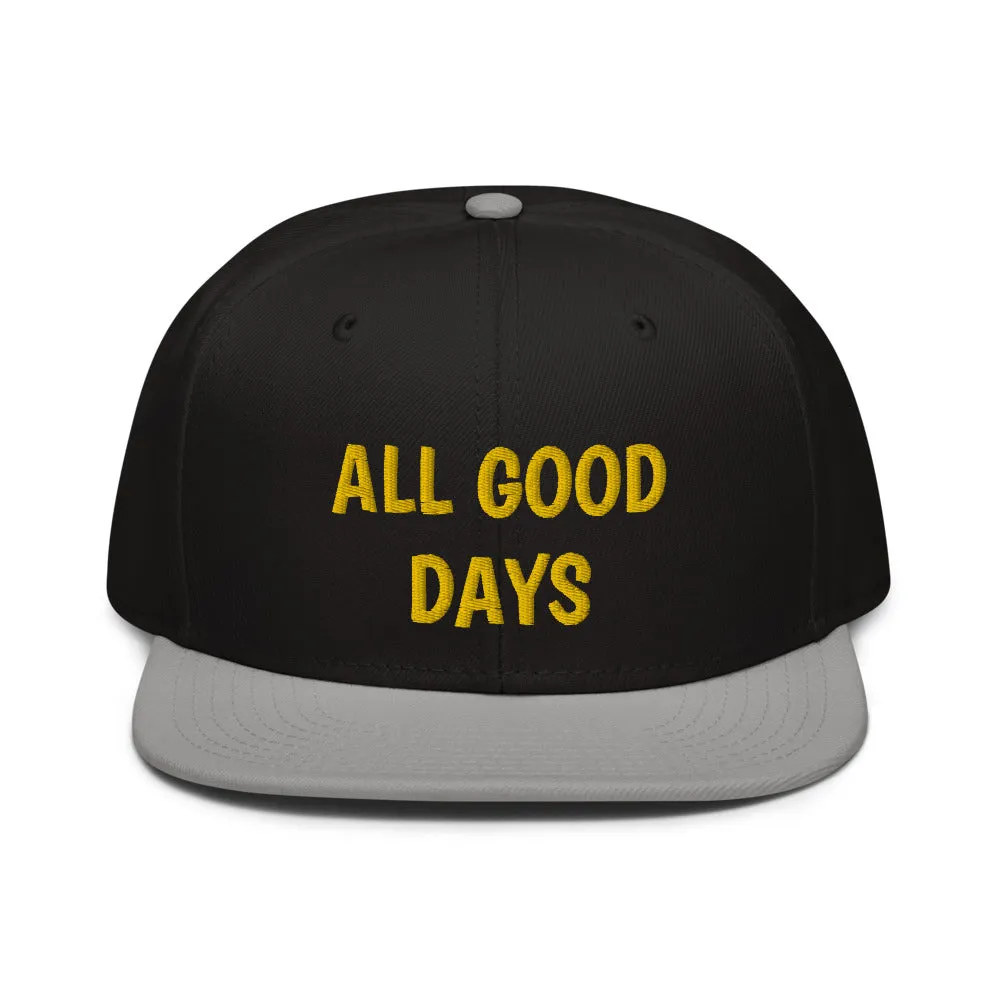 Snapback Hat "2052-0031 All Good Days (Yellow Logo)"