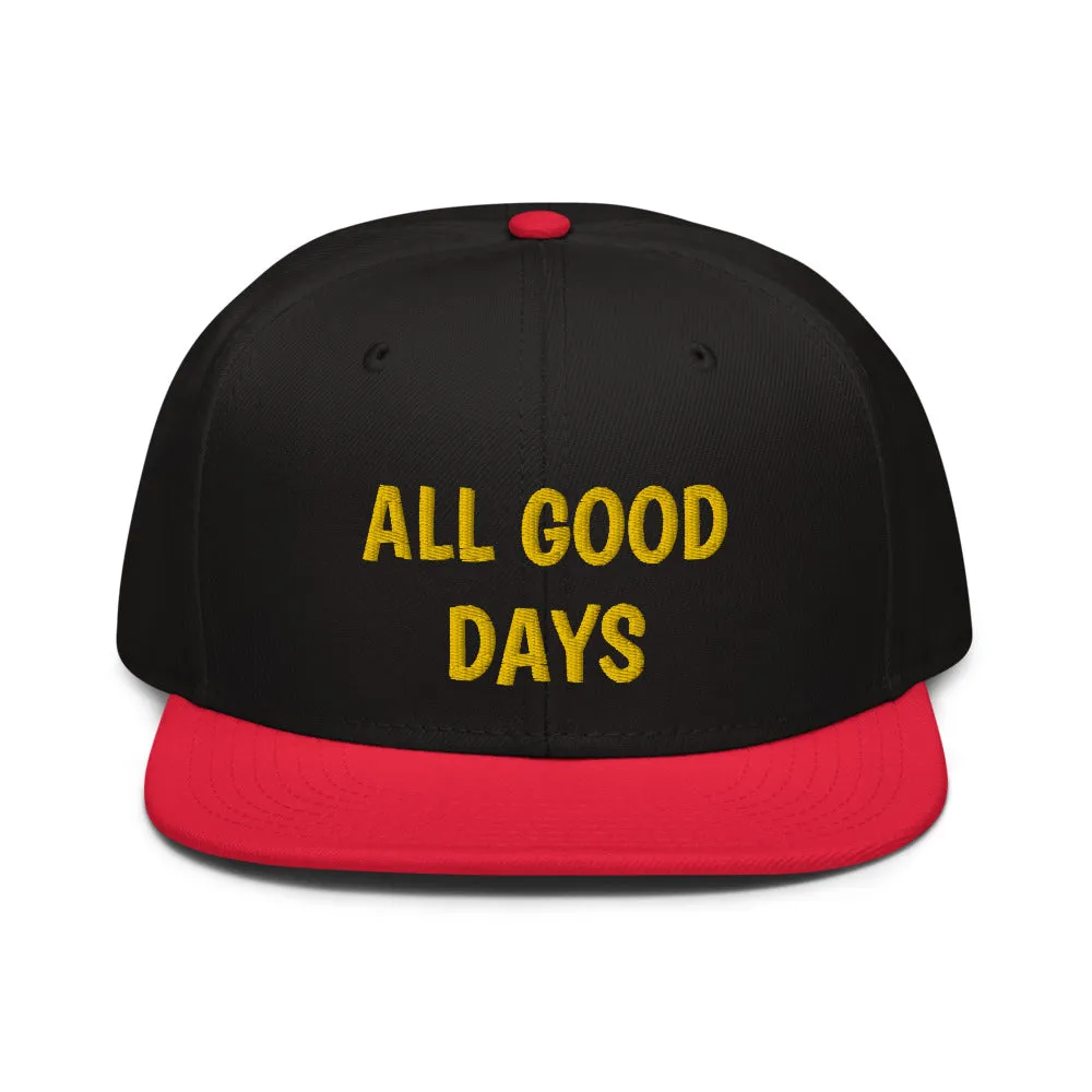 Snapback Hat "2052-0031 All Good Days (Yellow Logo)"
