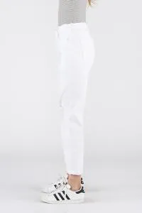 Sneak Peek 90's Skinny High Rise Distressed White Jeans