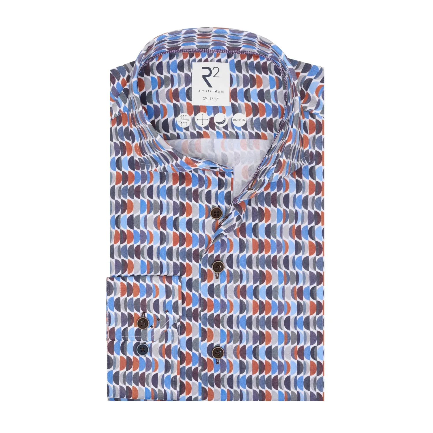 Sofa print knitted shirt