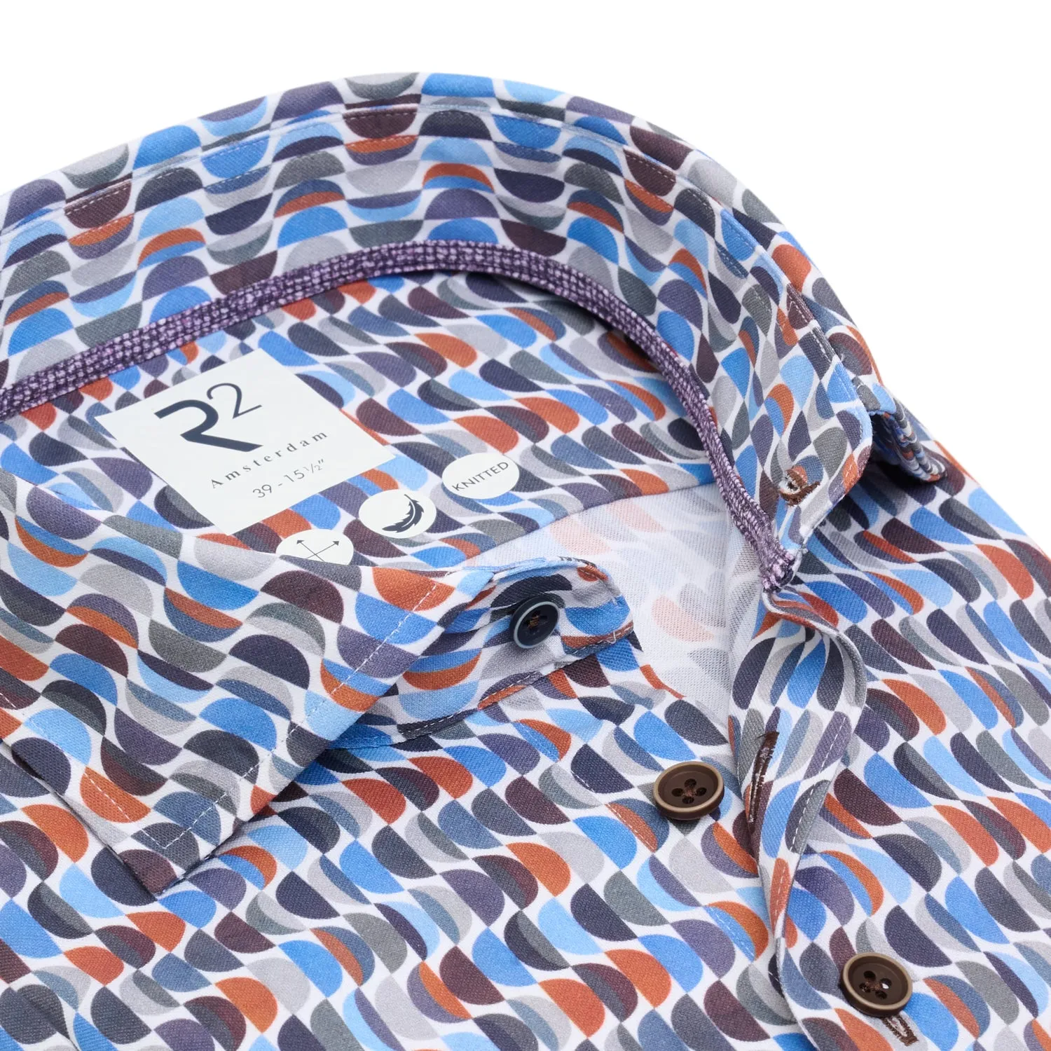 Sofa print knitted shirt