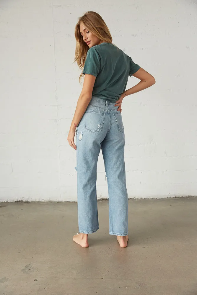 Sparky Distressed Dad Jeans
