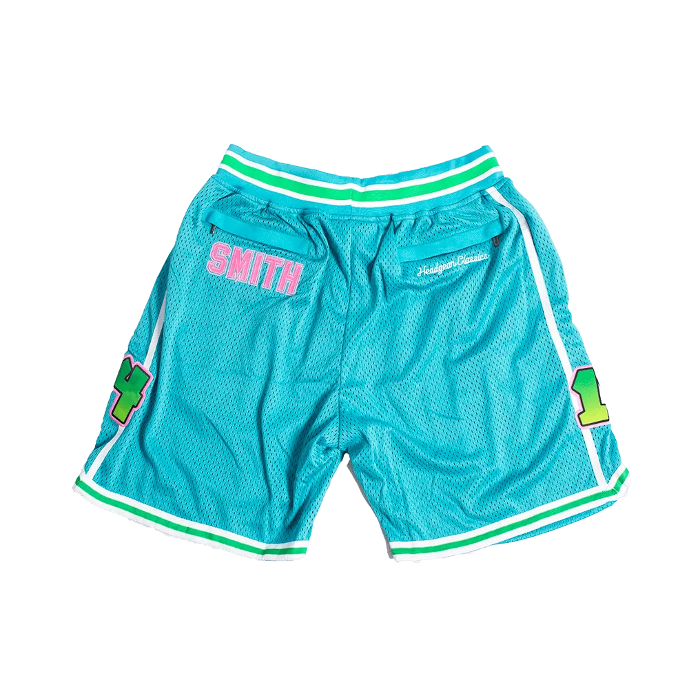 SPRAYPAINT FRESH PRINCE BASKETBALL SHORTS LT BLUE