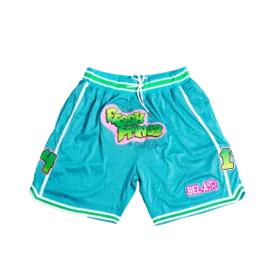 SPRAYPAINT FRESH PRINCE BASKETBALL SHORTS LT BLUE