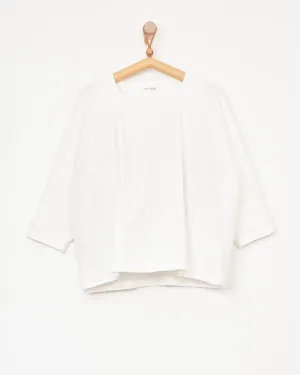 Square Neck Top in White