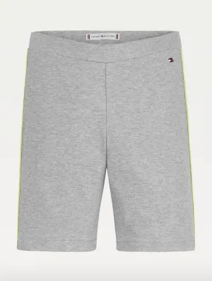 SS21 Tommy Hilfiger Girls Grey Tape Cycle Shorts
