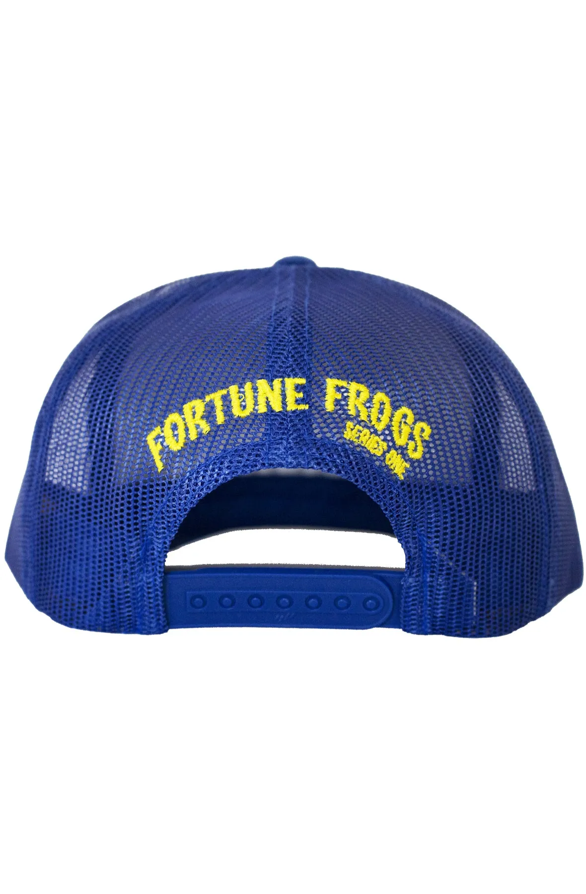 Stay Winning Fortune Frogs Blue Trucker Hat