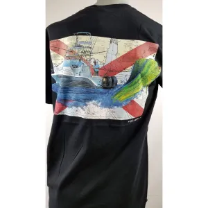Steve Whitlock Signature Men's AL Flag Gulf Dolphin SS Shirts