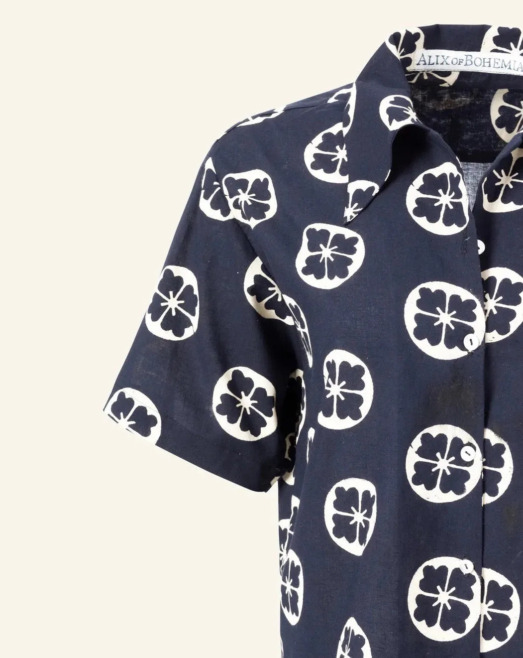 Stevie Blue Iris Shirt, Navy