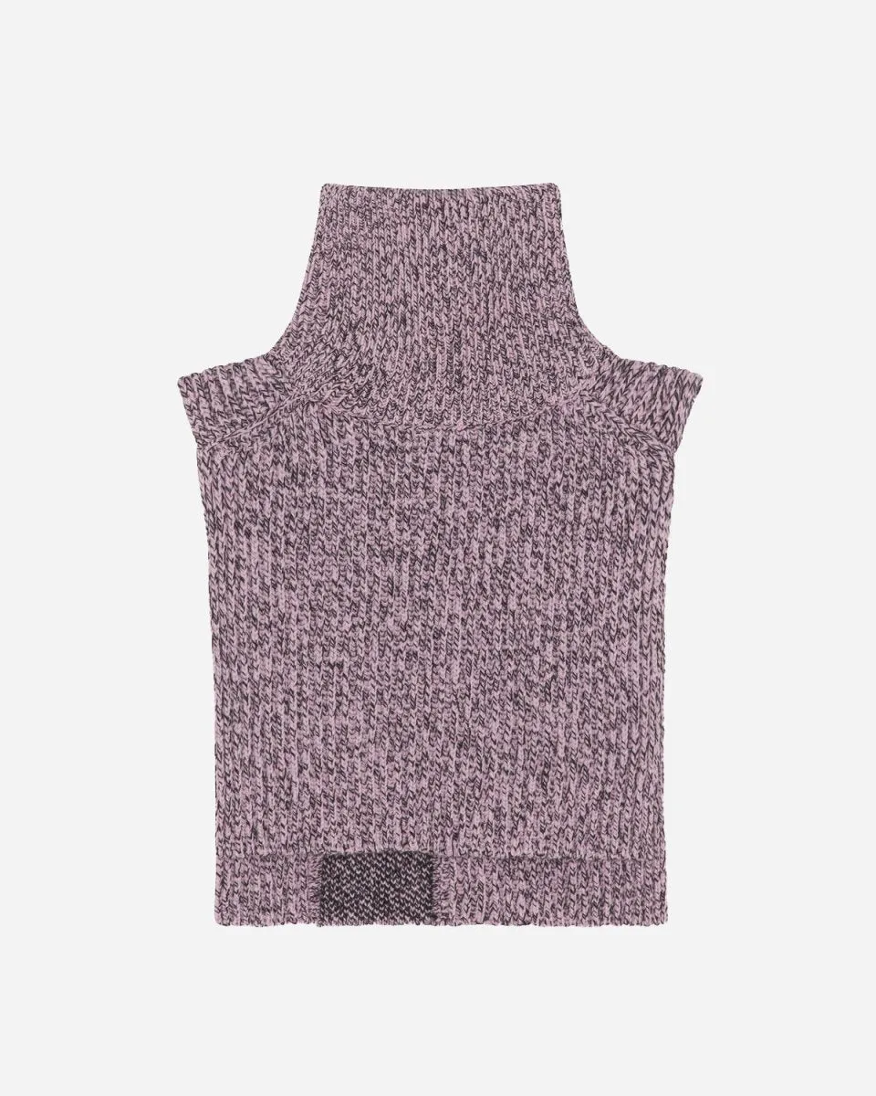 Structured Rib Knit Bib - Lilac Sachet