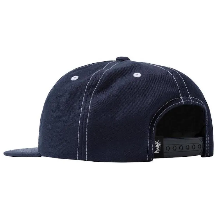 Stussy Contrast Stitch Stock Cap Navy