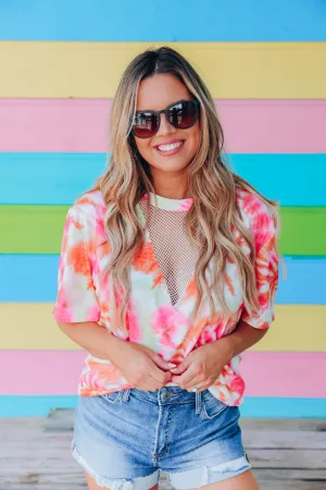 Summer Blast Mesh Top
