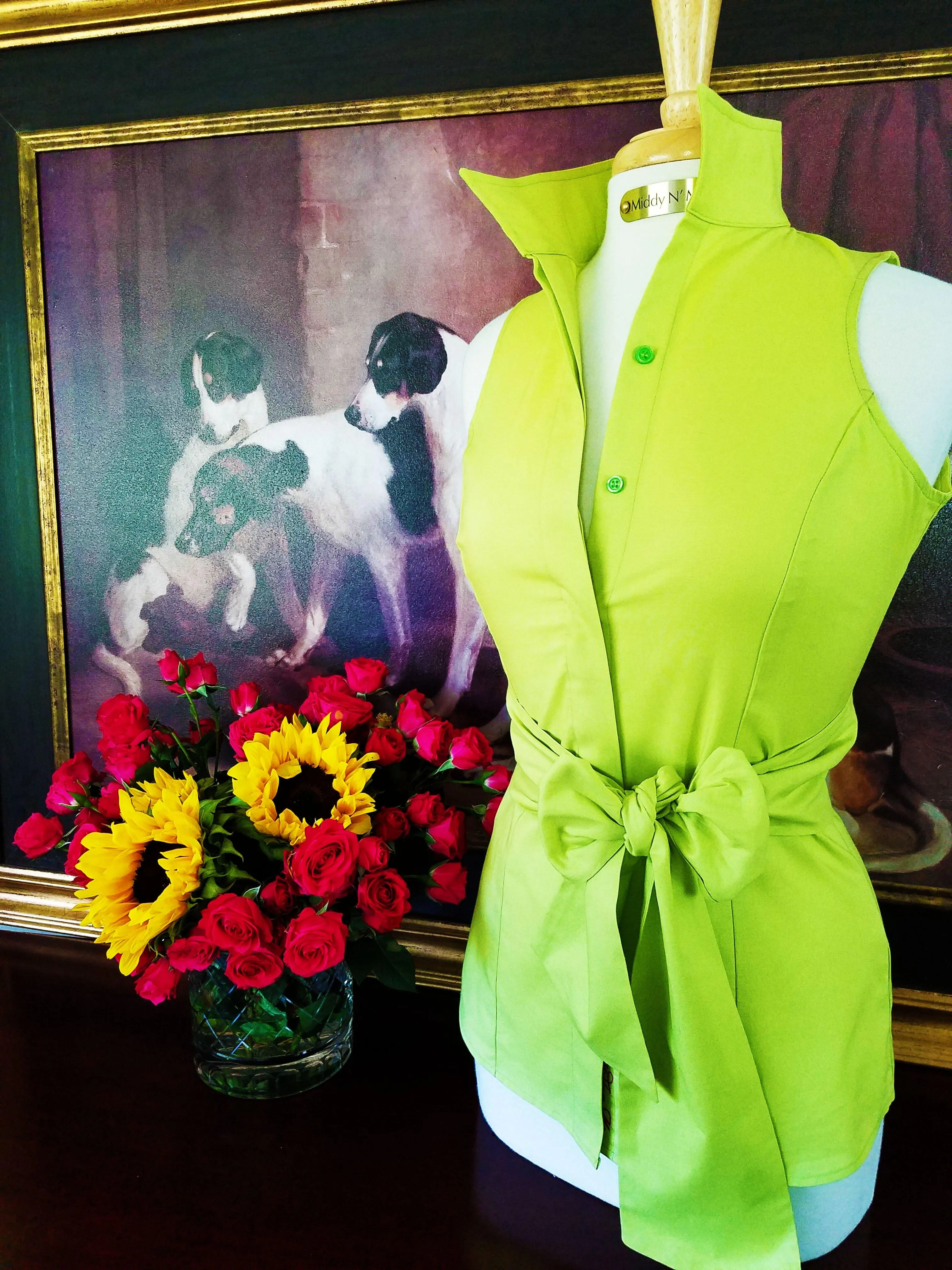 Summer Ride Shirt with Sash in Cactus