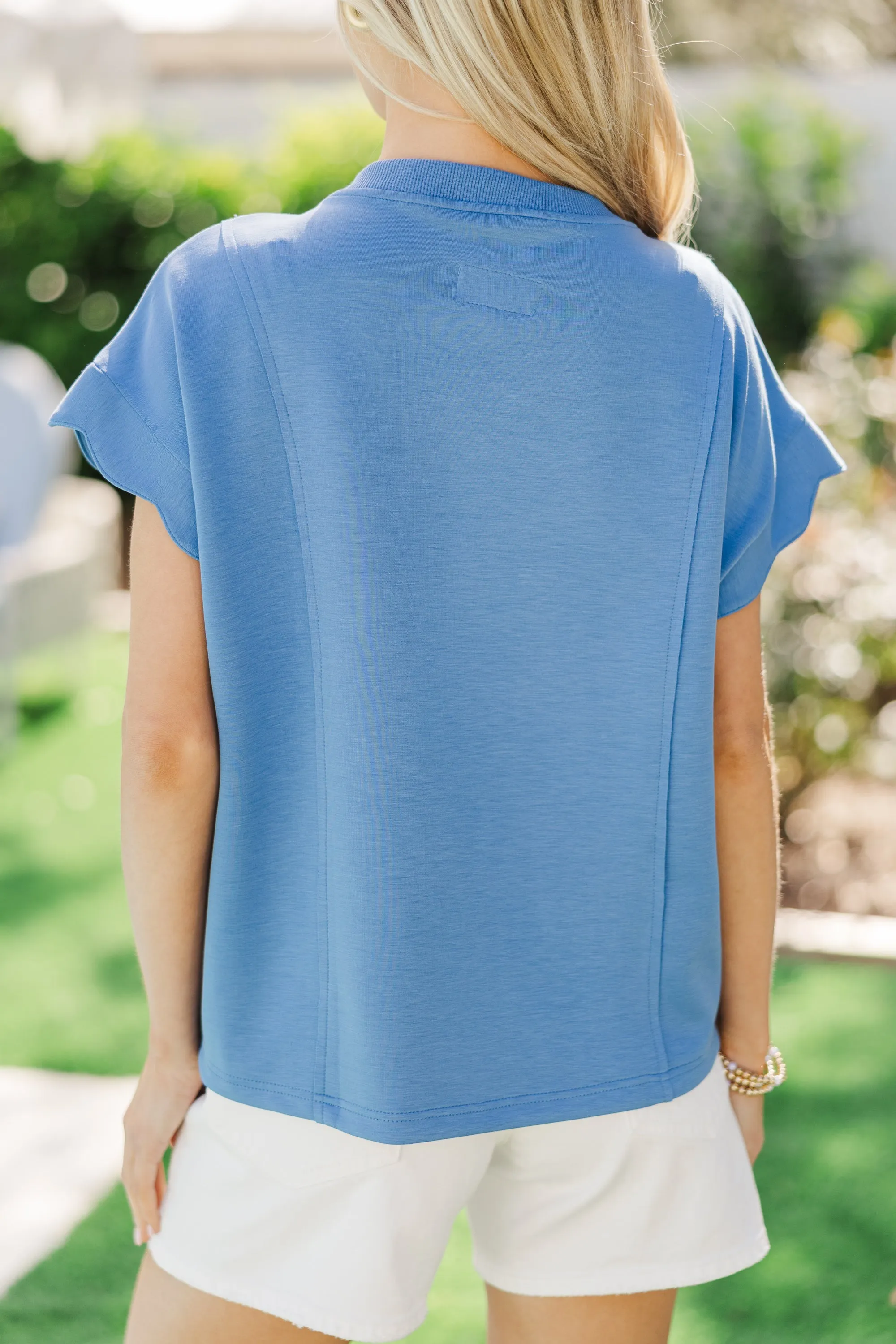 Sweet Serenity Blue Top