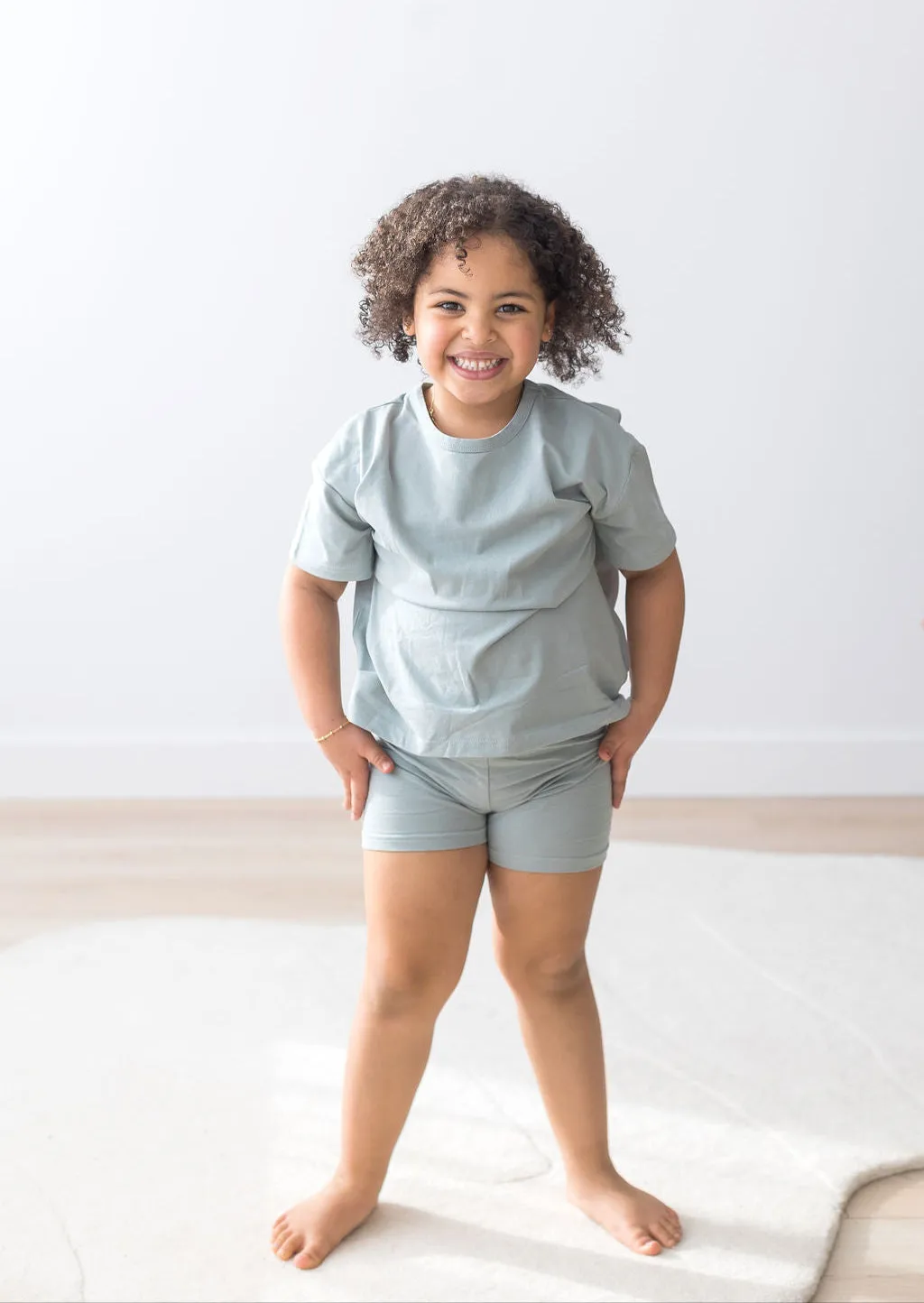 T-Shirt & Short Set | Mist