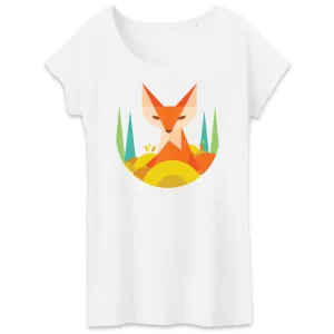 T-SHIRT - BIO- Fox Geometric - Damen