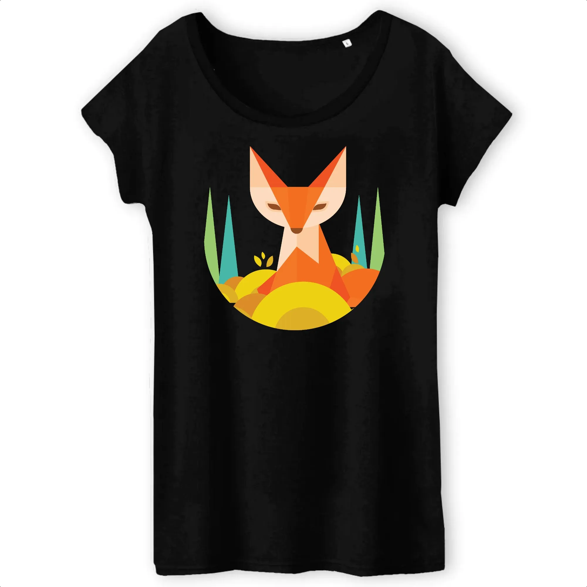T-SHIRT - BIO- Fox Geometric - Damen