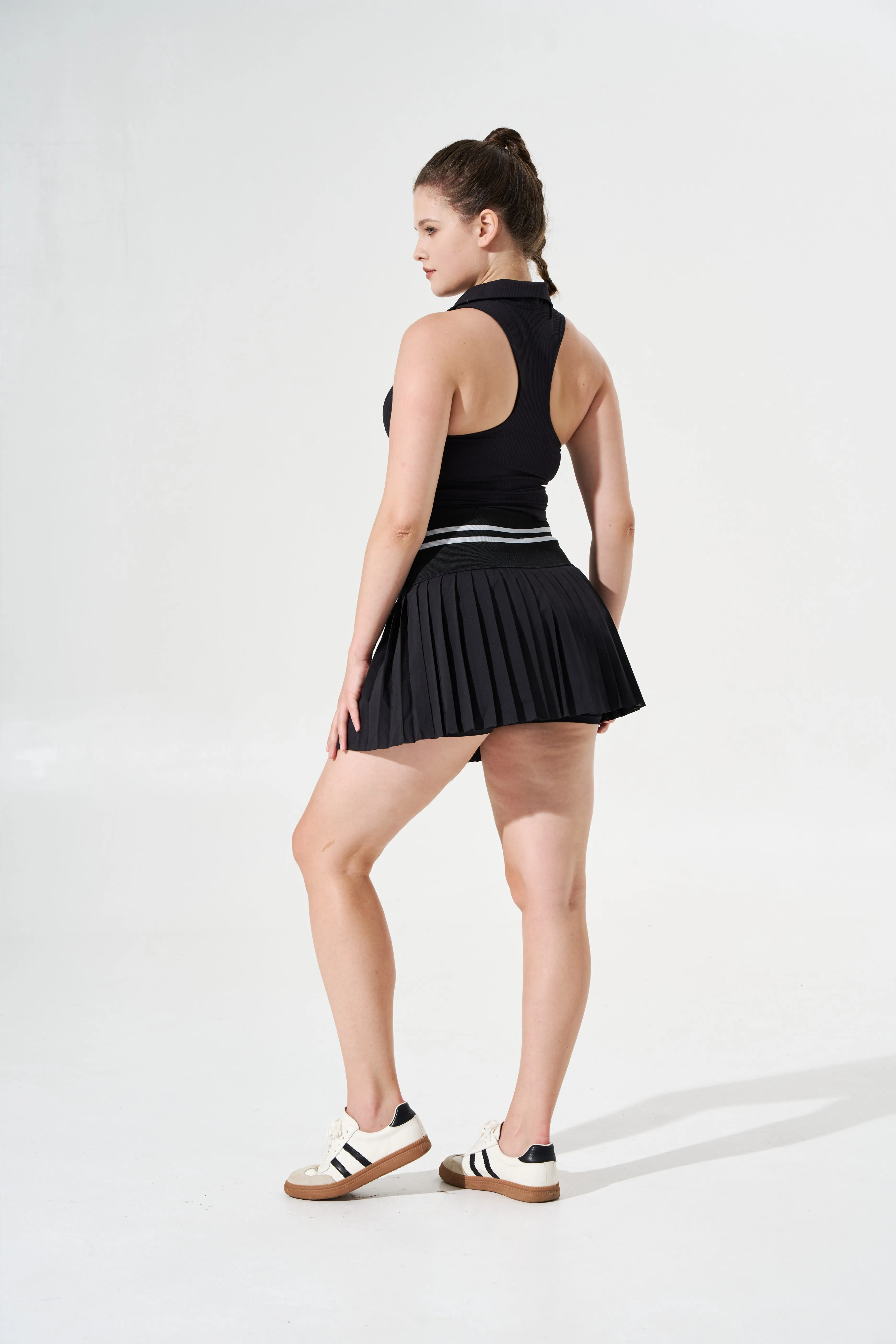 Tangs Display - Cooling & Sweat-Wicking Varsity Skort With In-Built Shorts