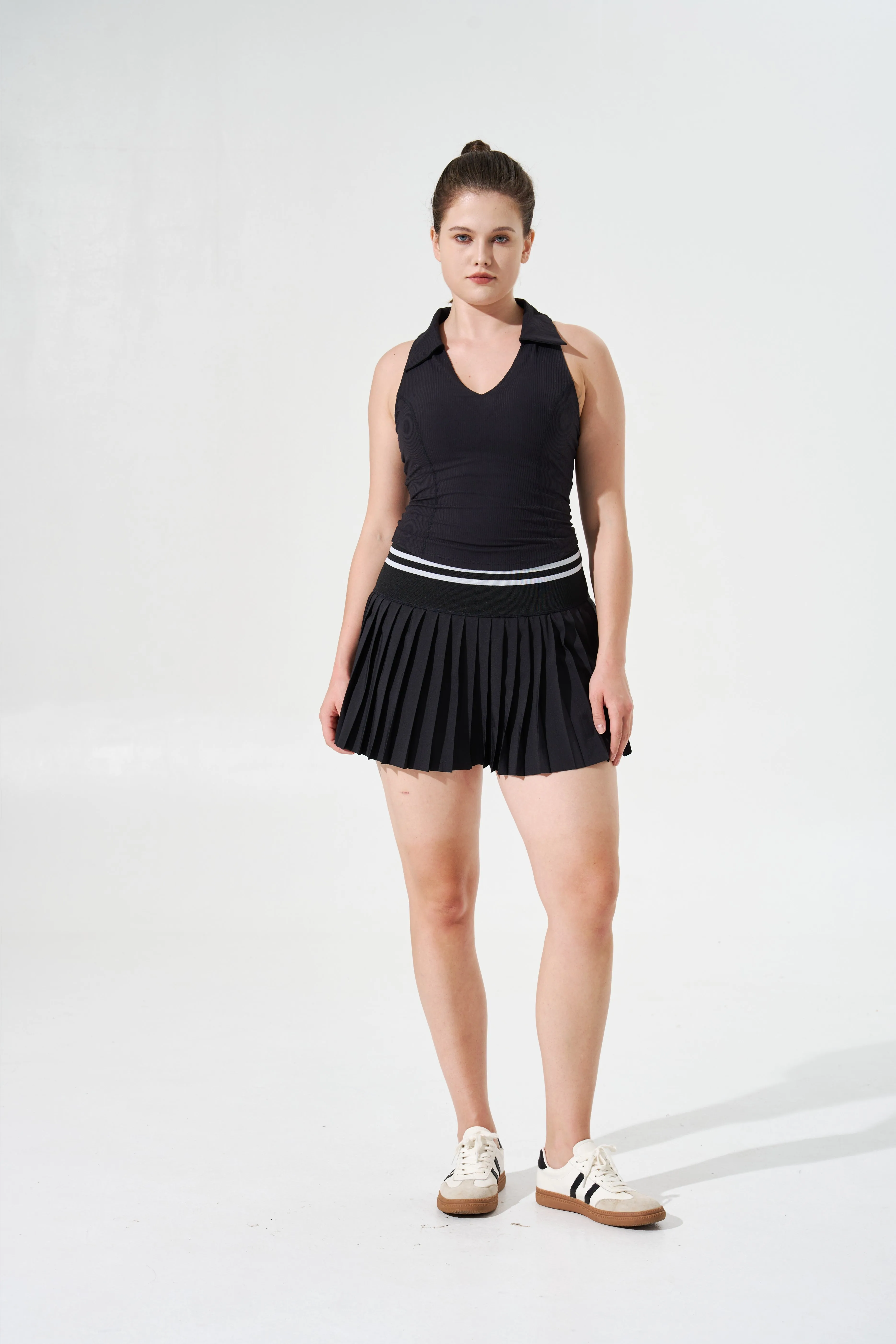 Tangs Display - Cooling & Sweat-Wicking Varsity Skort With In-Built Shorts