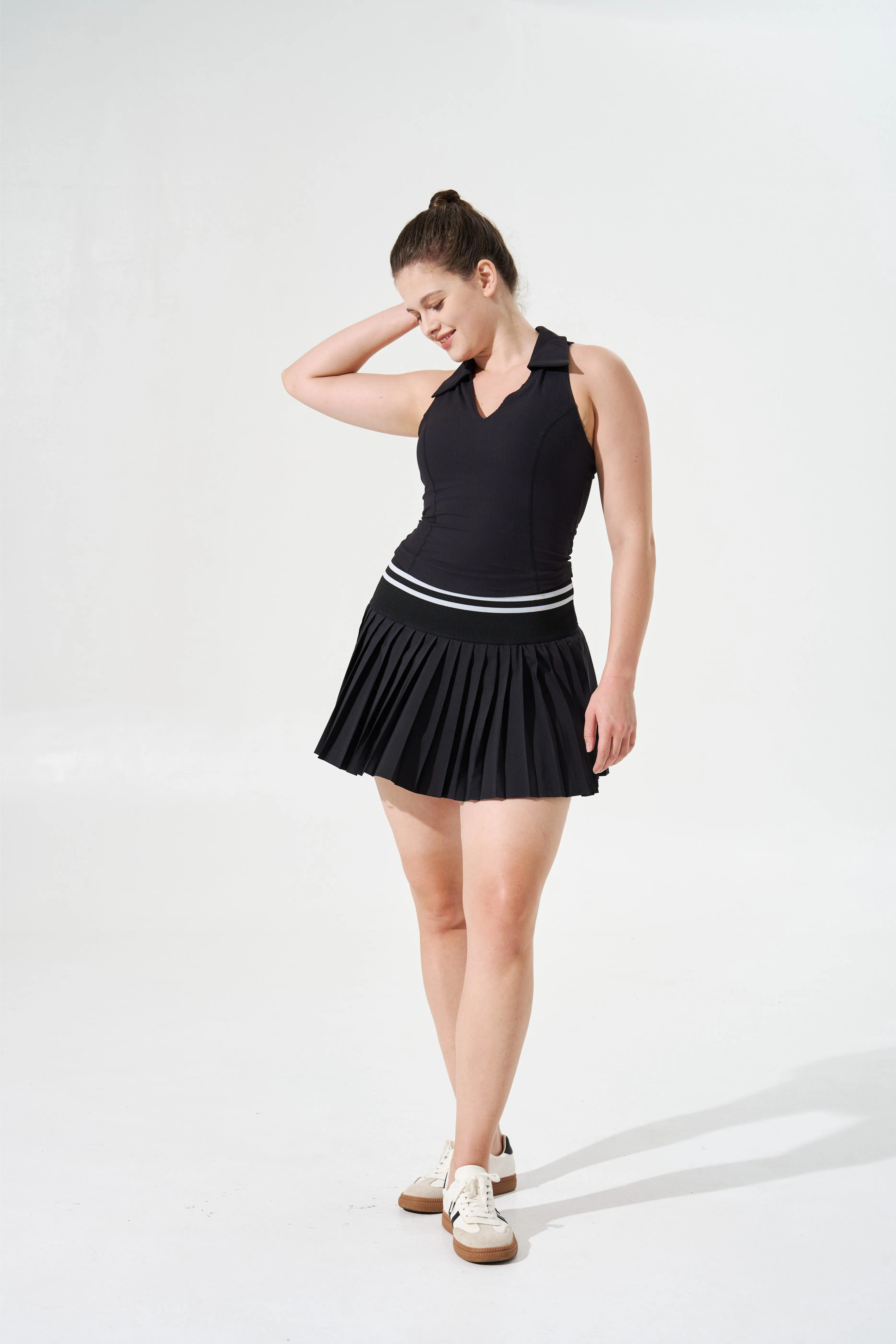 Tangs Display - Cooling & Sweat-Wicking Varsity Skort With In-Built Shorts