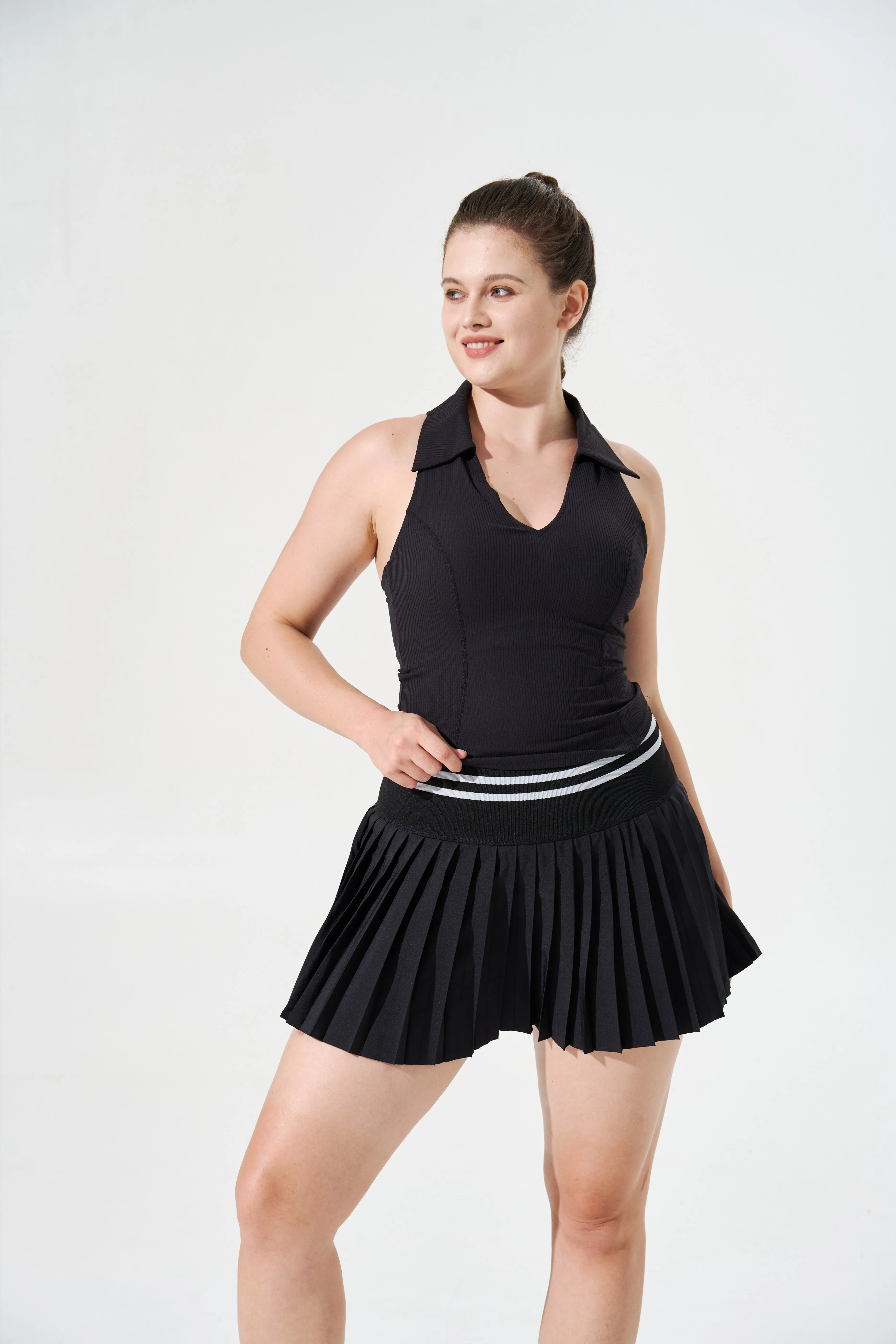 Tangs Display - Cooling & Sweat-Wicking Varsity Skort With In-Built Shorts