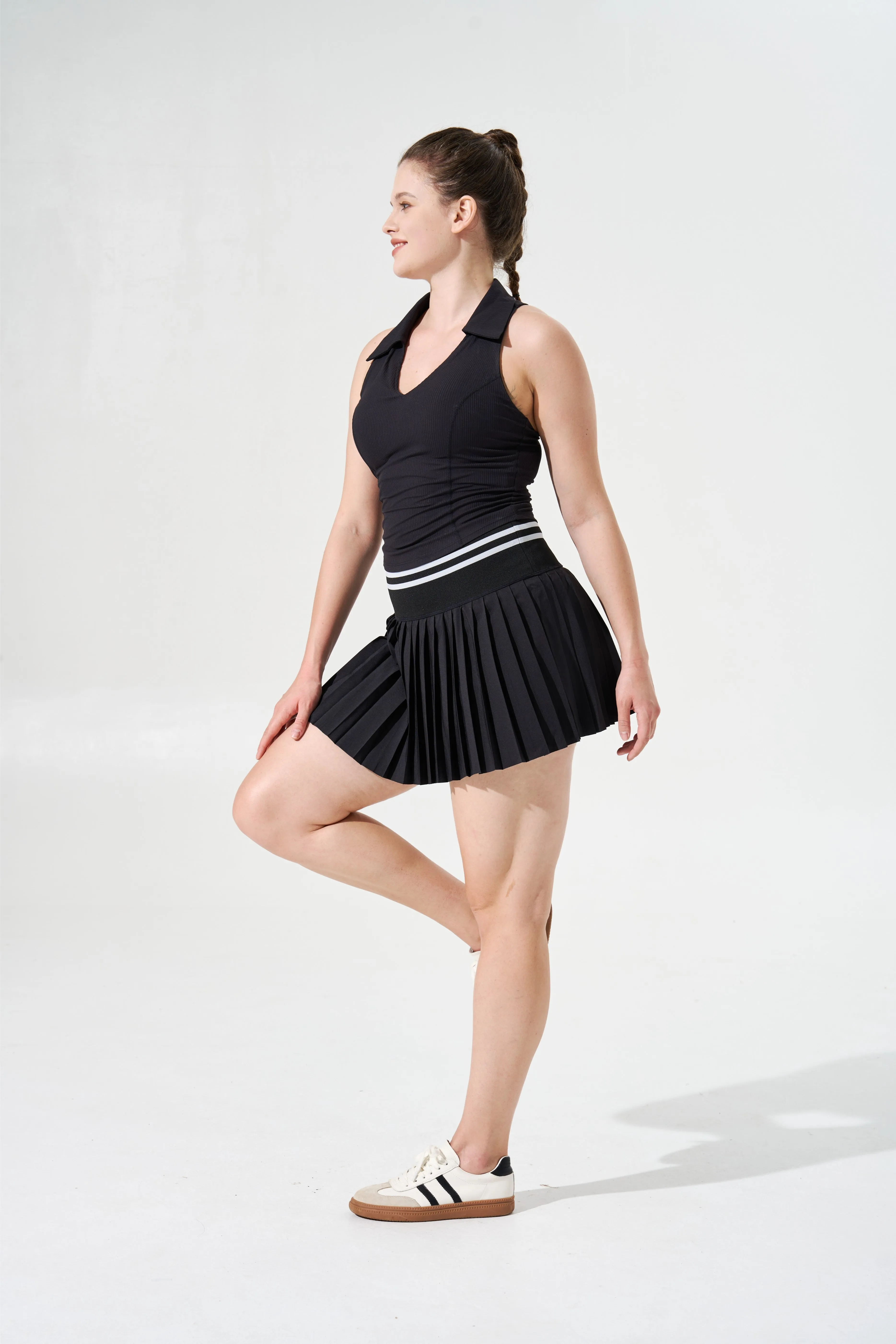 Tangs Display - Cooling & Sweat-Wicking Varsity Skort With In-Built Shorts