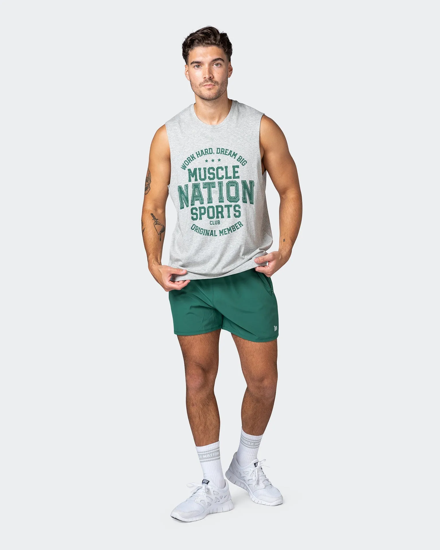 Team MN Tank - Light Grey Marl