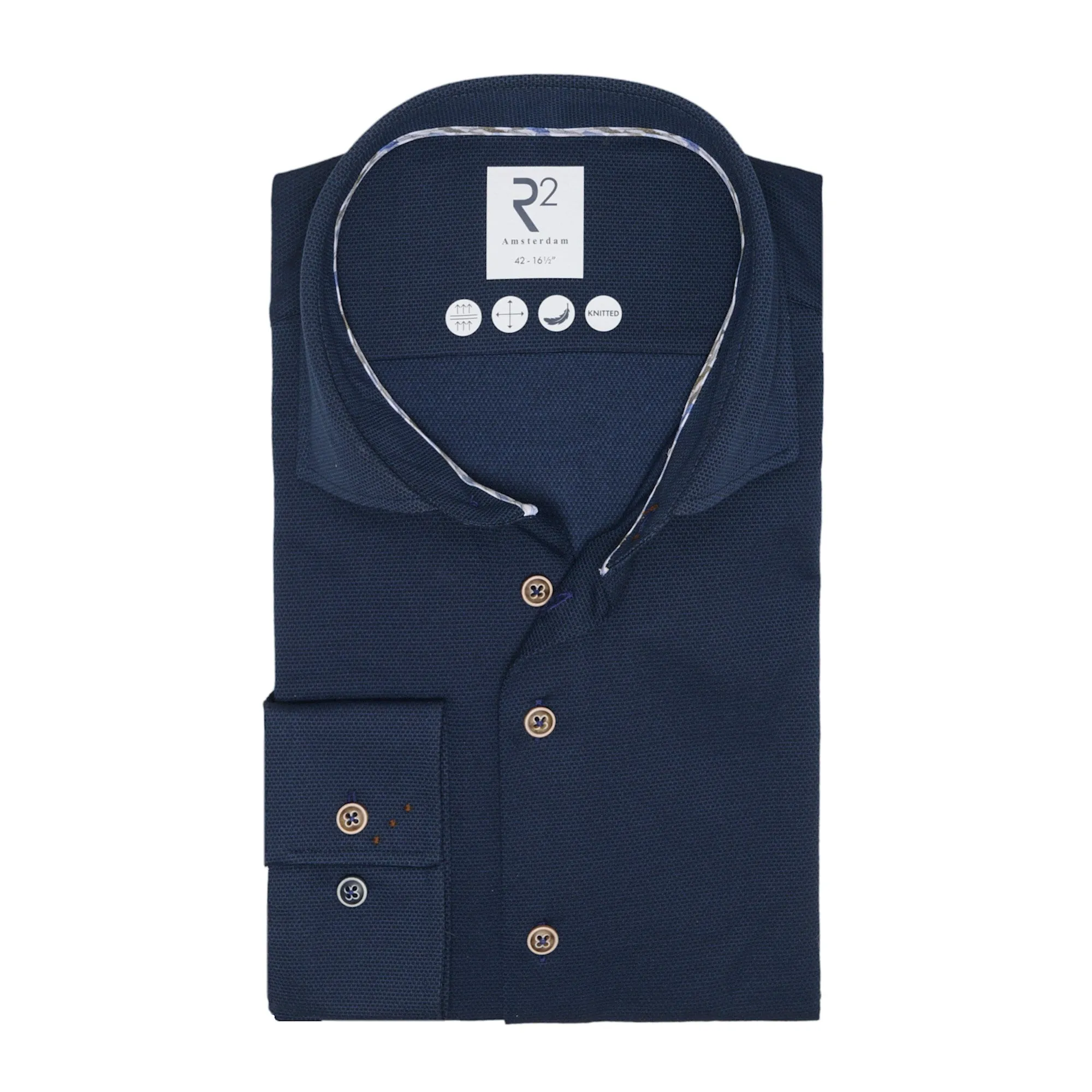 Technical knitted shirt