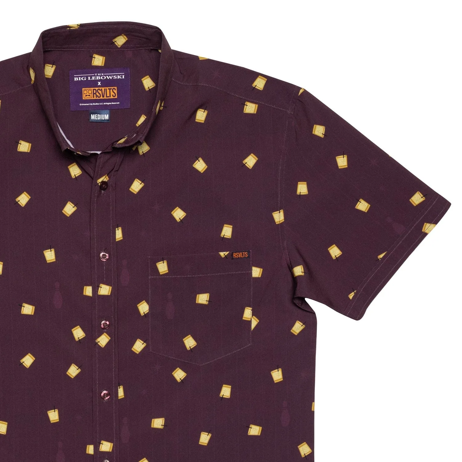 The Big Lebowski "THERE’S A BEVERAGE HERE!" – KUNUFLEX Short Sleeve Shirt