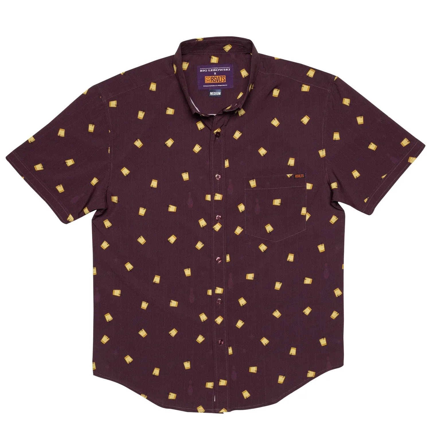 The Big Lebowski "THERE’S A BEVERAGE HERE!" – KUNUFLEX Short Sleeve Shirt