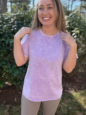 THE CASEY TEE  LAVENDER