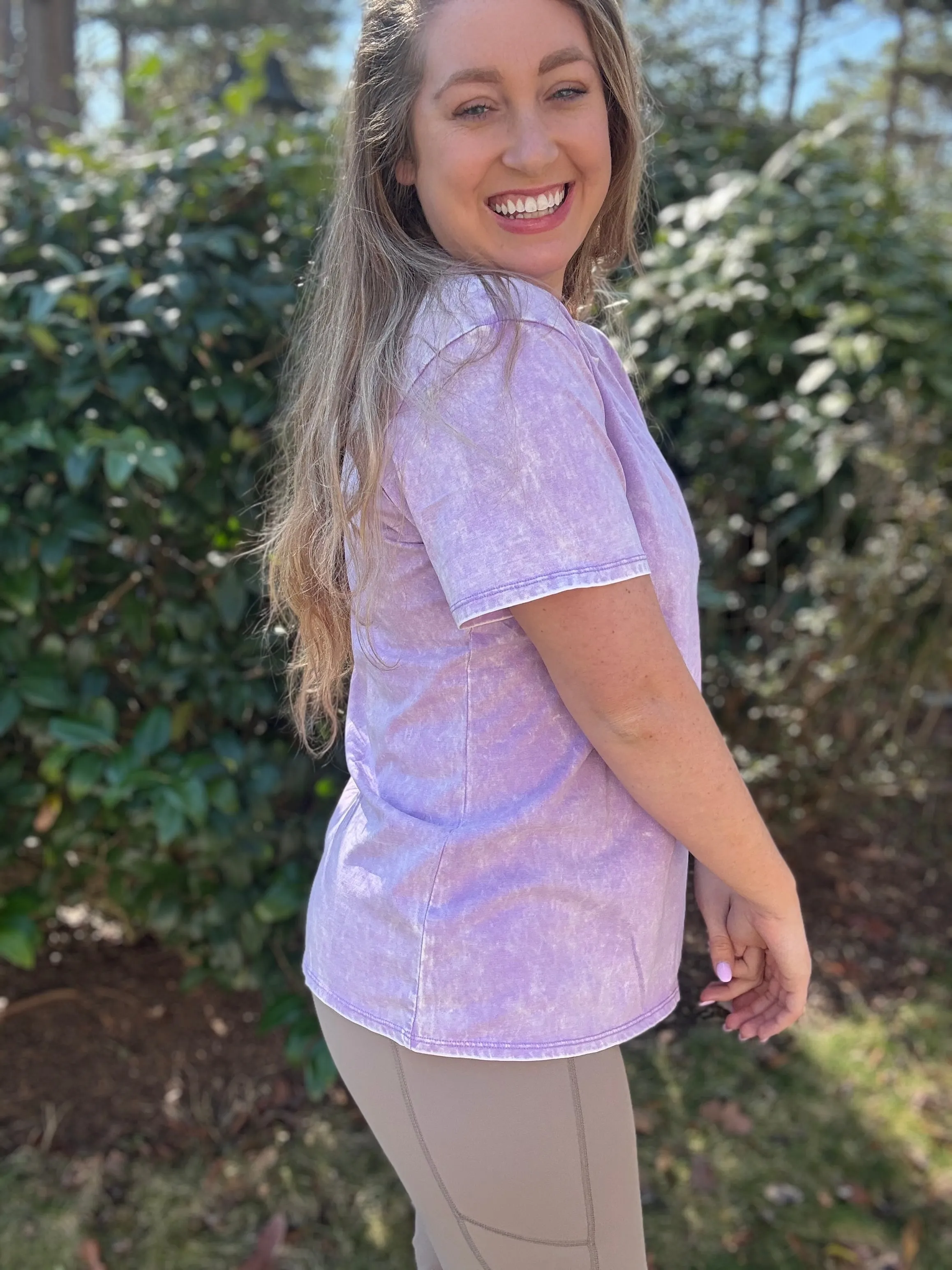 THE CASEY TEE  LAVENDER
